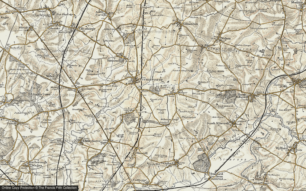 Old Map of Misterton, 1901-1902 in 1901-1902