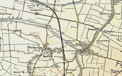Old map of Misterton Soss in 1903