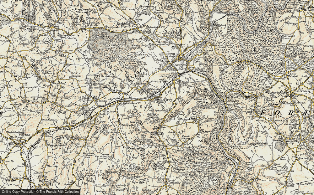 Old Map of Mitchel Troy, 1899-1900 in 1899-1900