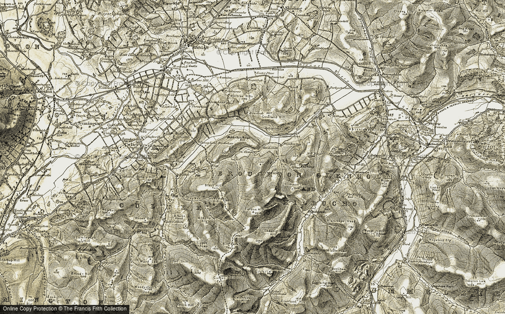 Old Map of Mitchell Hill, 1904-1905 in 1904-1905