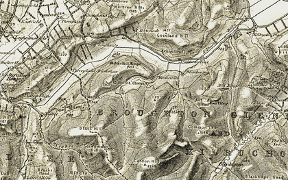Old map of Mitchell Hill in 1904-1905