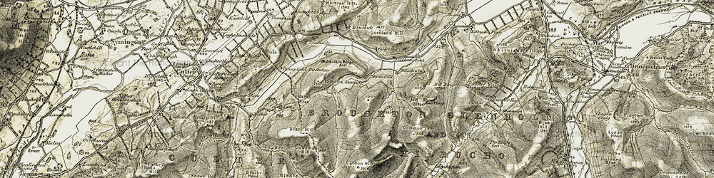 Old map of Blendewing in 1904-1905