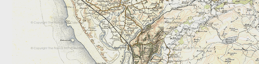 Old map of Mite Houses in 1903-1904