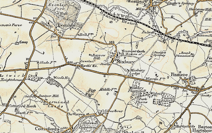 Old map of Barrow Hill in 1898-1899
