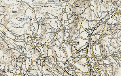 Old map of Mixenden in 1903