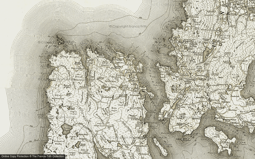 Old Map of Moarfield, 1912 in 1912
