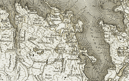 Old map of Moarfield in 1912