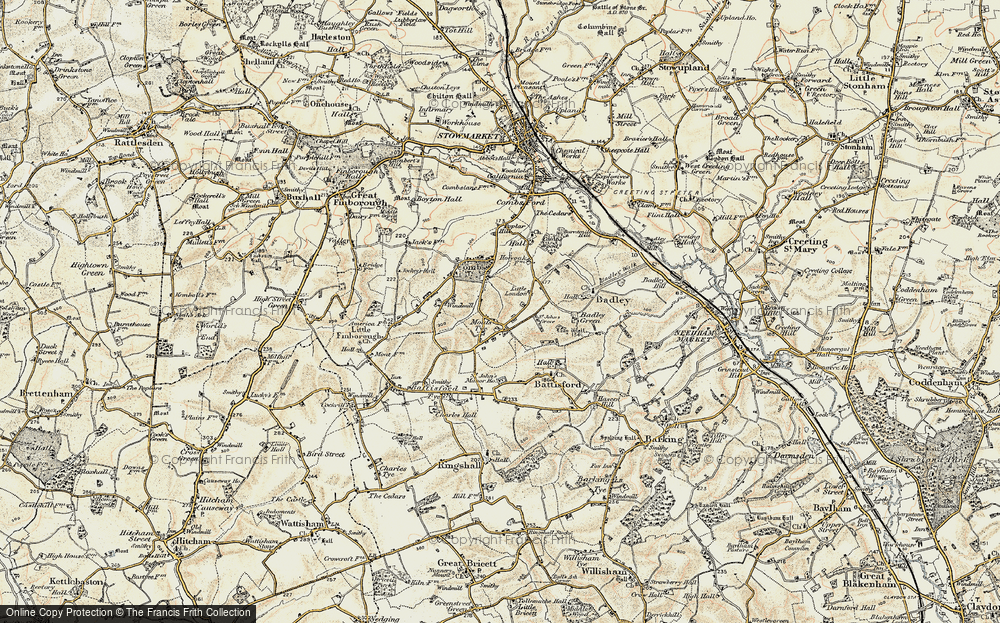 Old Map of Moats Tye, 1899-1901 in 1899-1901