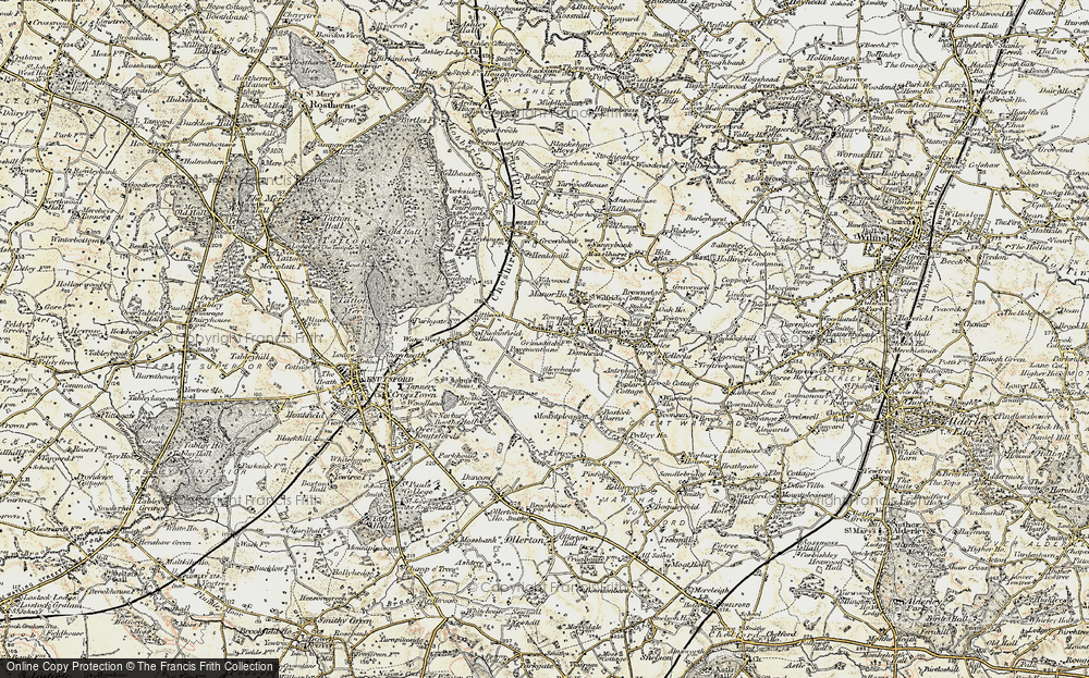 Old Map of Mobberley, 1902-1903 in 1902-1903