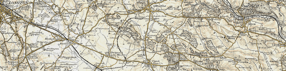 Old map of Mobberley in 1902