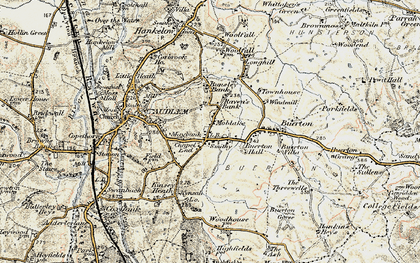 Old map of Moblake in 1902