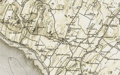 Old map of Balcraig Moor in 1905