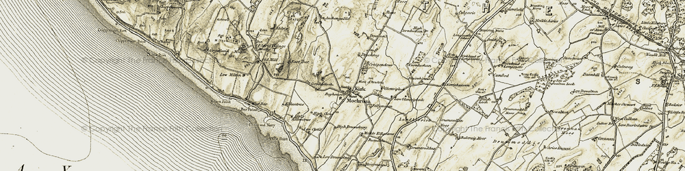 Old map of Balcraig Moor in 1905