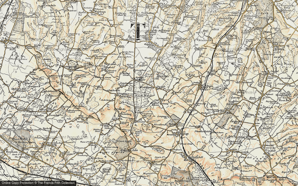 Old Map of Mockbeggar, 1898-1899 in 1898-1899