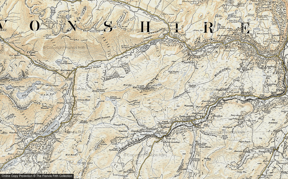Old Map of Moel Siabod, 1903 in 1903
