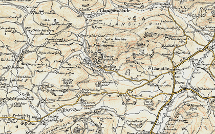 Old map of Efail-rhyd in 1902-1903