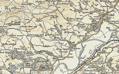 Old map of Moity in 1900-1902