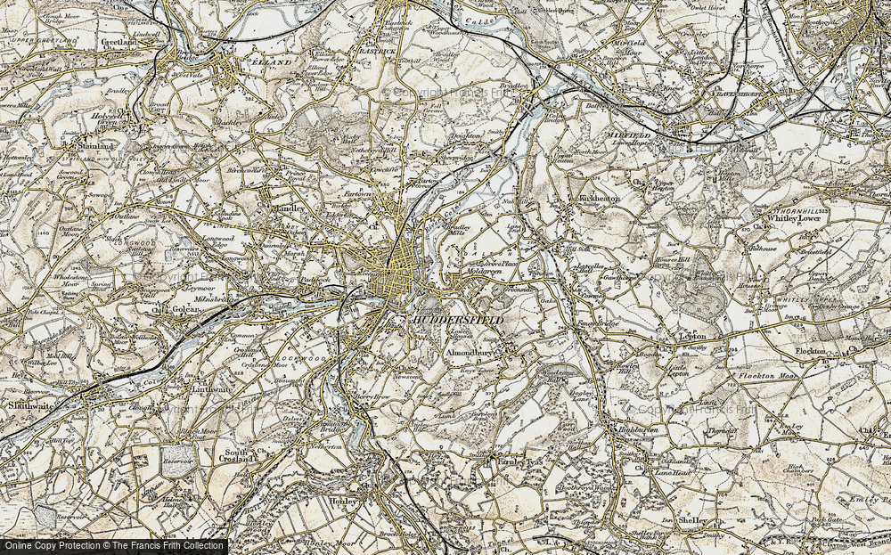 Old Map of Moldgreen, 1903 in 1903