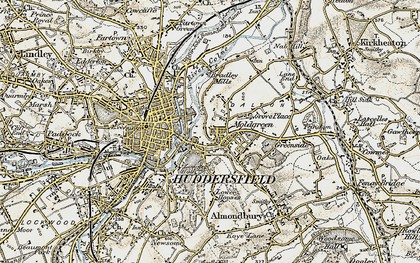 Old map of Moldgreen in 1903