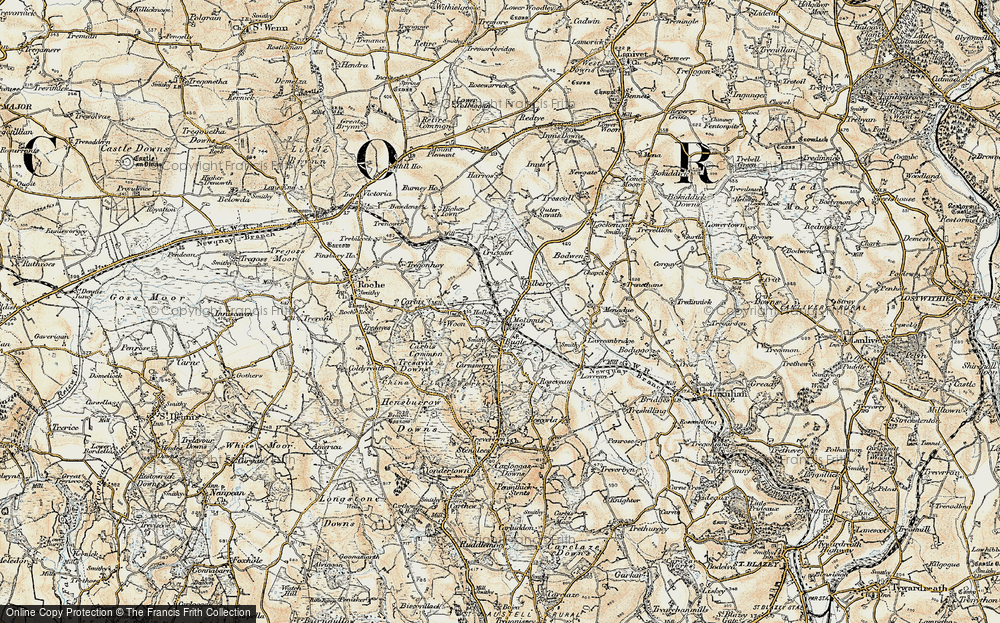Old Map of Molinnis, 1900 in 1900