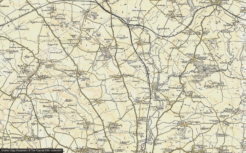 Old Map of Mollington, 1898-1901 in 1898-1901