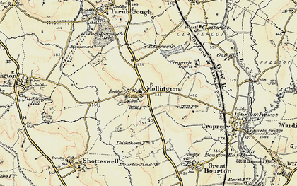 Old map of Mollington in 1898-1901
