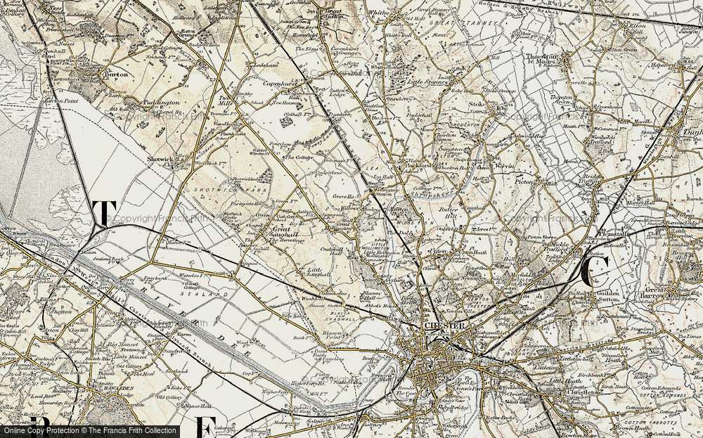 Old Map of Mollington, 1902-1903 in 1902-1903