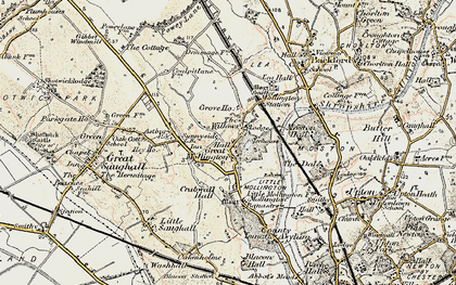 Old map of Mollington in 1902-1903