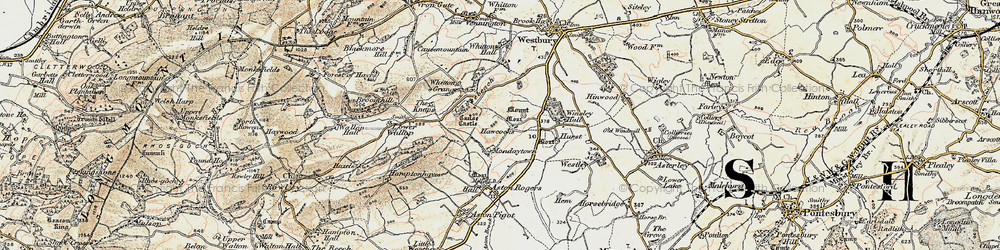 Old map of Mondaytown in 1902