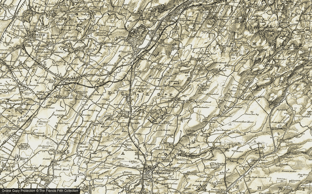 Old Map of Moneyacres, 1905-1906 in 1905-1906