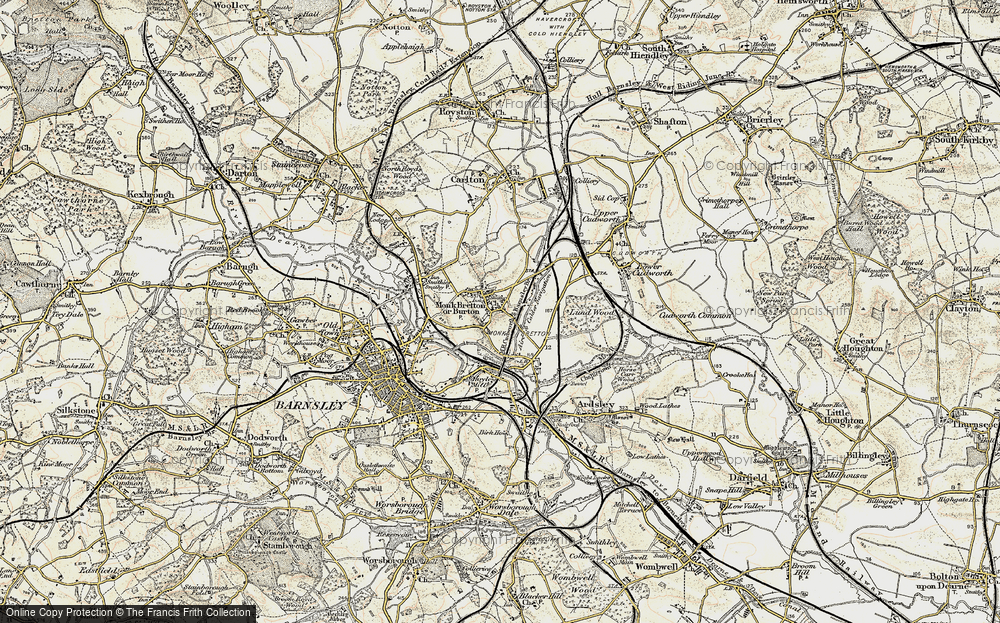 Old Map of Monk Bretton, 1903 in 1903