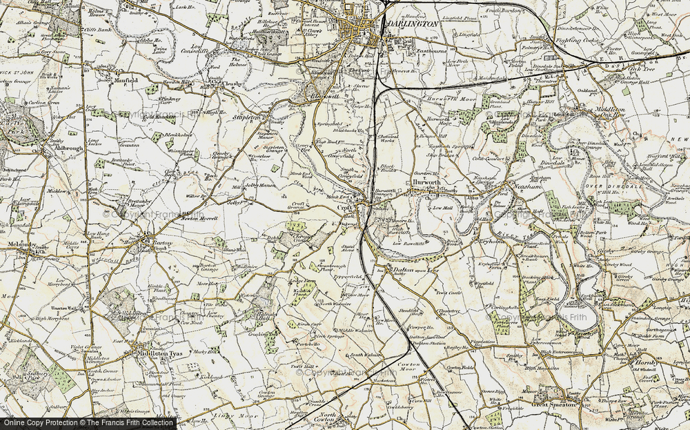 Old Map of Monk End, 1903-1904 in 1903-1904