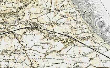 Old map of Nesbitt Dene in 1901-1904