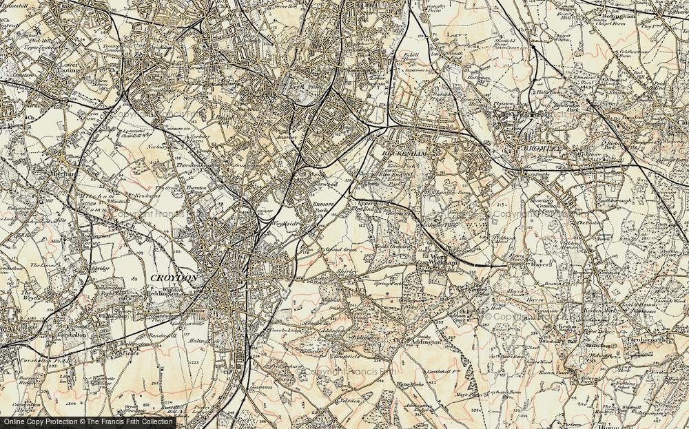 Old Map of Monks Orchard, 1897-1902 in 1897-1902