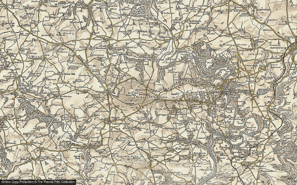Old Map of Monkscross, 1899-1900 in 1899-1900
