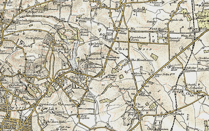 Old map of Monkswood in 1903-1904