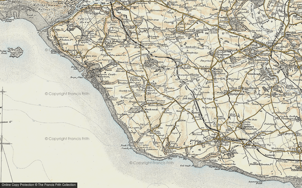 Old Map of Monkton, 1899-1900 in 1899-1900