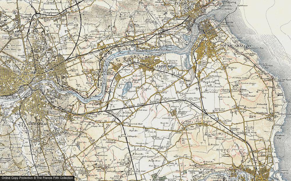 Old Map of Monkton, 1901-1904 in 1901-1904