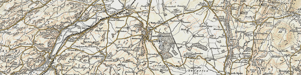 Old map of Montgomery in 1902-1903