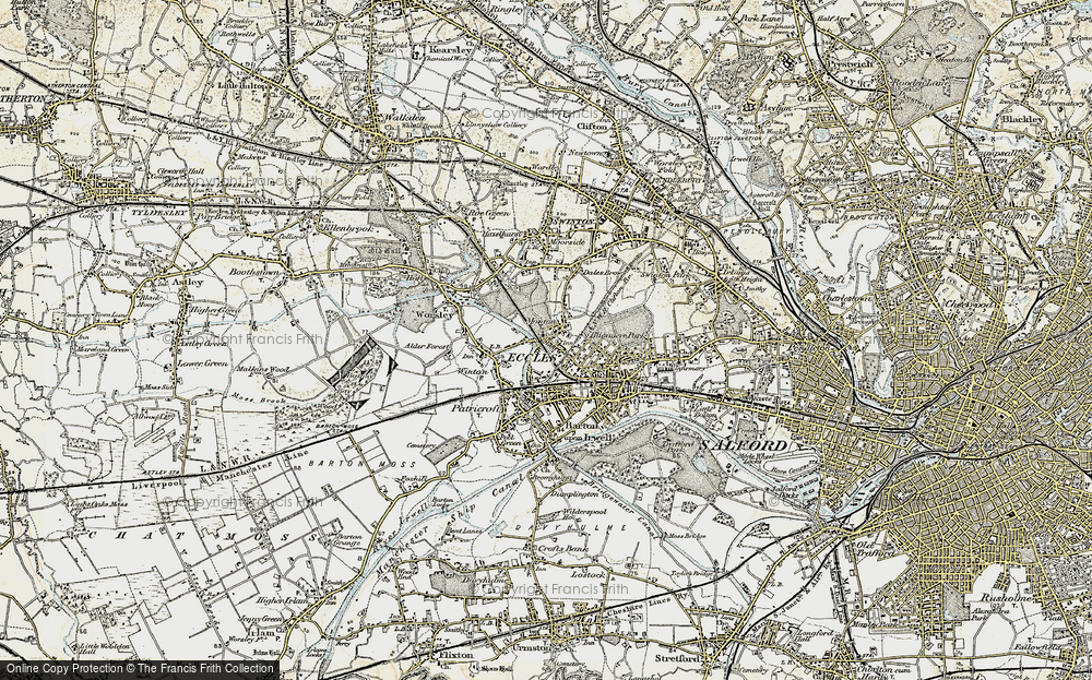 Old Map of Monton, 1903 in 1903