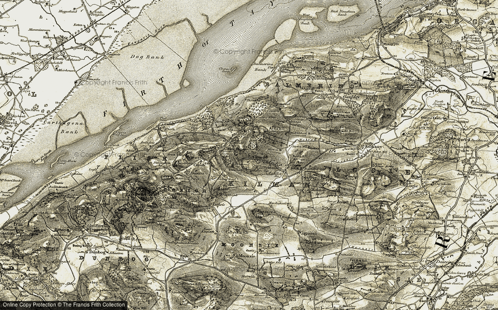 Old Map of Montquhanie, 1906-1908 in 1906-1908