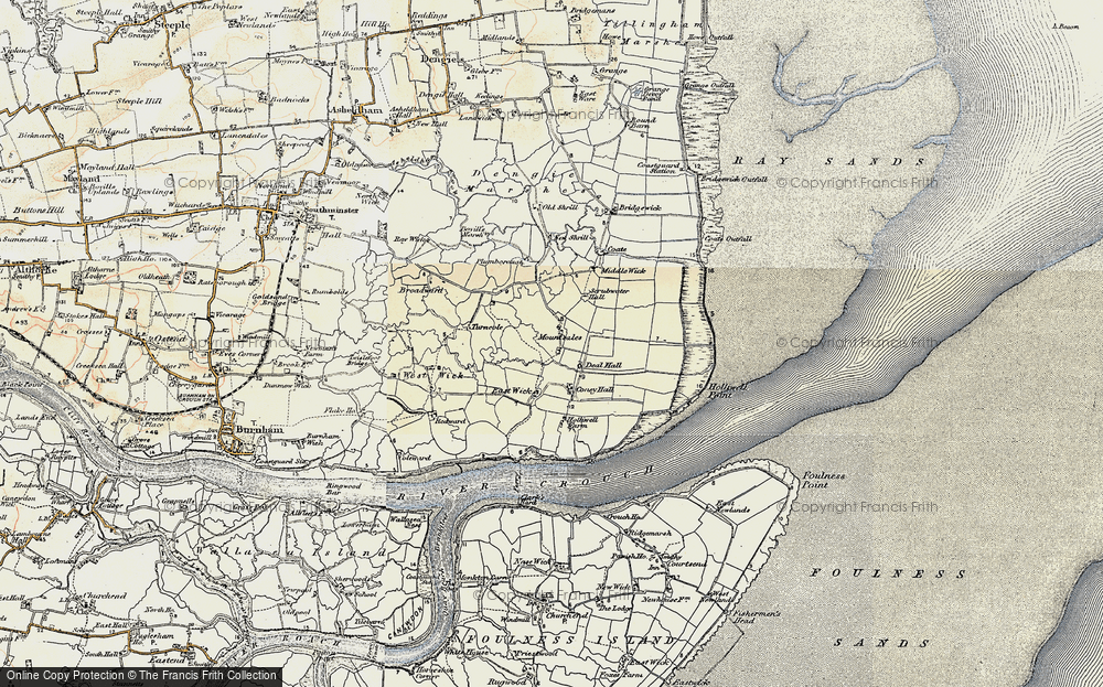 Old Map of Montsale, 1898 in 1898