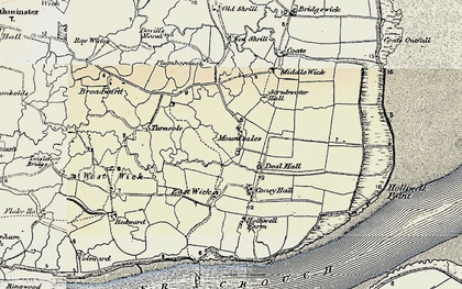 Old map of Montsale in 1898