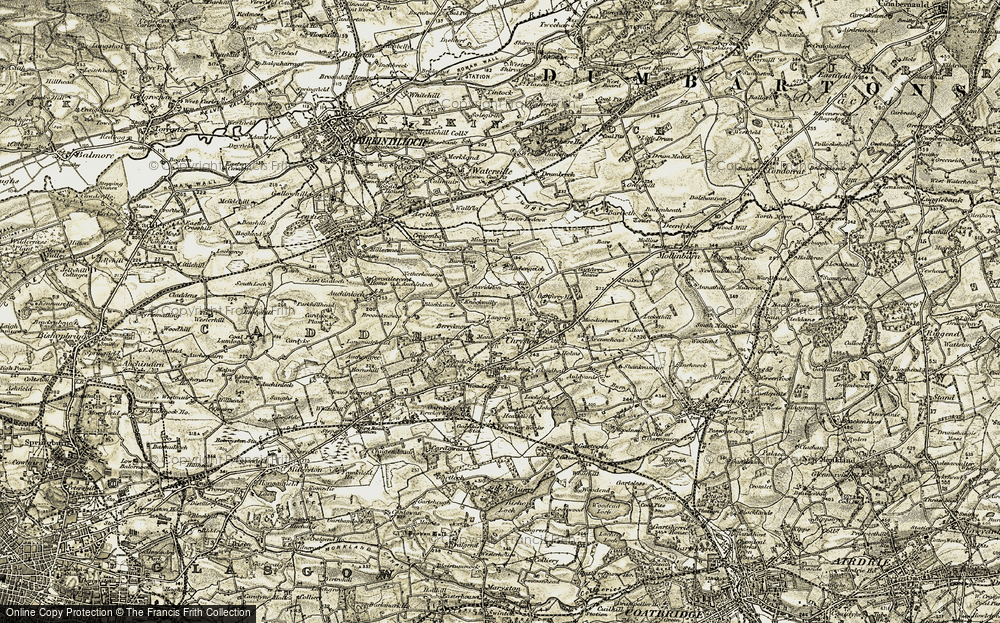 OLD ORDNANCE SURVEY MAP GORGIE 1905 EDINBURGH WESTER DALRY ROSEBURN BALGREEN 