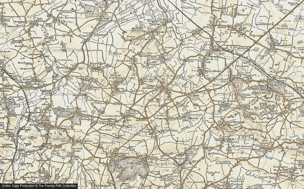 Old Map of Moor, 1898-1900 in 1898-1900