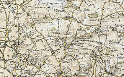 Old map of Moor Allerton in 1903-1904