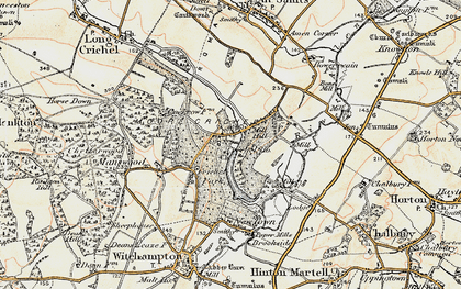 Old map of Crichel Ho in 1897-1909