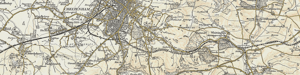 Old map of Moor End in 1898-1900