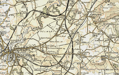 Old map of Moor End in 1901-1904