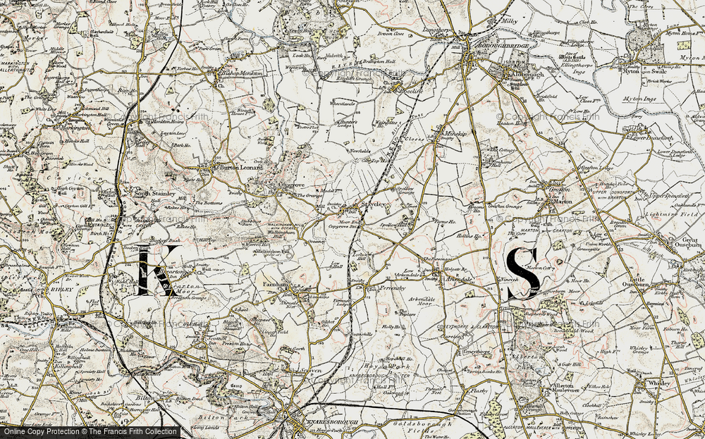 Old Map of Historic Map covering Occaney in 1903-1904